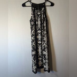 White House Black Market Black and White Maxi Dress
